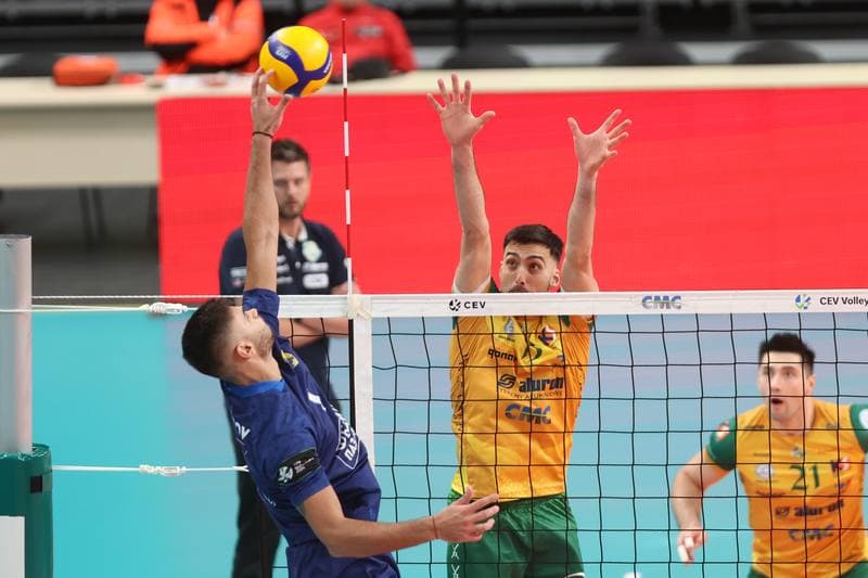 Volleyball. CEV Volleyball Cup. Aluron CMC Warta Zawiercie - Hebar Pazardzik. 23.11.2023