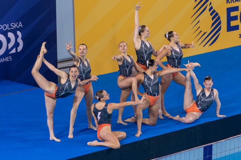 Artistic Swimming. European Games. Medal Ceremony. 23.06.2023