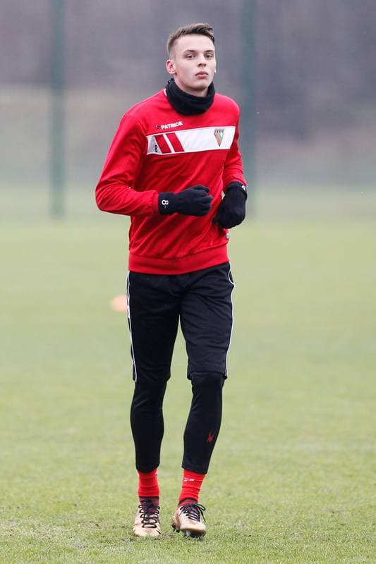 Football. Zaglebie Sosnowiec. Training. 08.01.2018