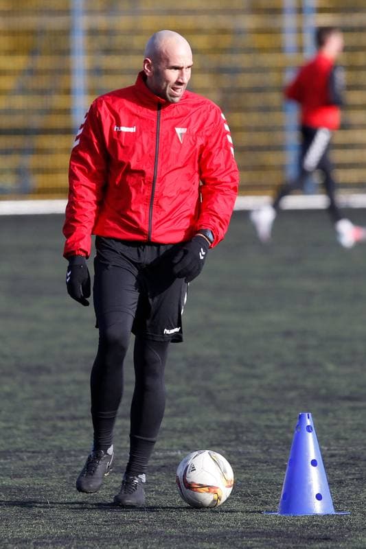 Football. GKS Tychy. Training. 18.01.2018