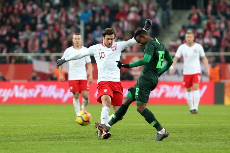 Football. International Friendly. Poland - Nigeria. 23.03.2018