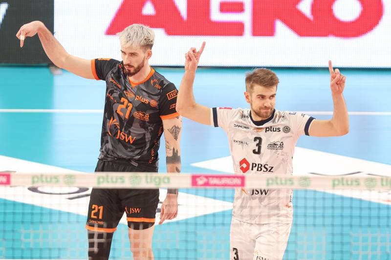 Volleyball. PlusLiga. Jastrzebski Wegiel - Aluron CMC Warta Zawiercie. 28.04.2024