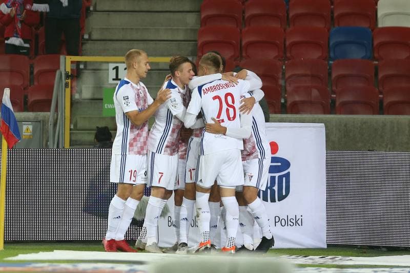 Football. Lotto Ekstraklasa. Gornik Zabrze - Lech Poznan. 05.10.2018