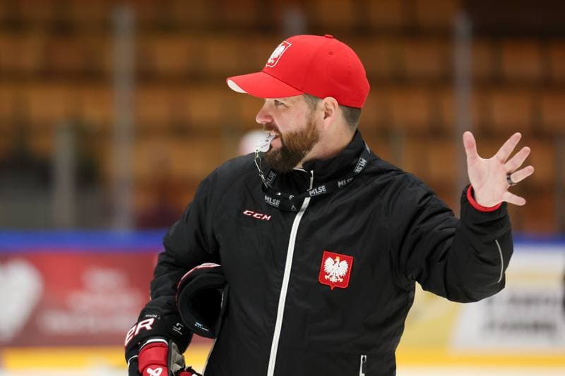 Ice Hockey. Poland national team. Training. 05.02.2024