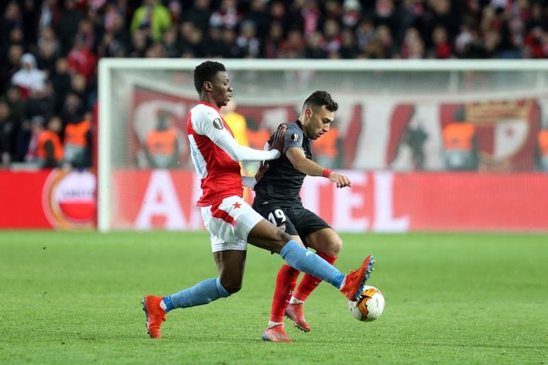 Football. UEFA Europa League. Slavia Prague - Sevilla FC. 14.03.2019
