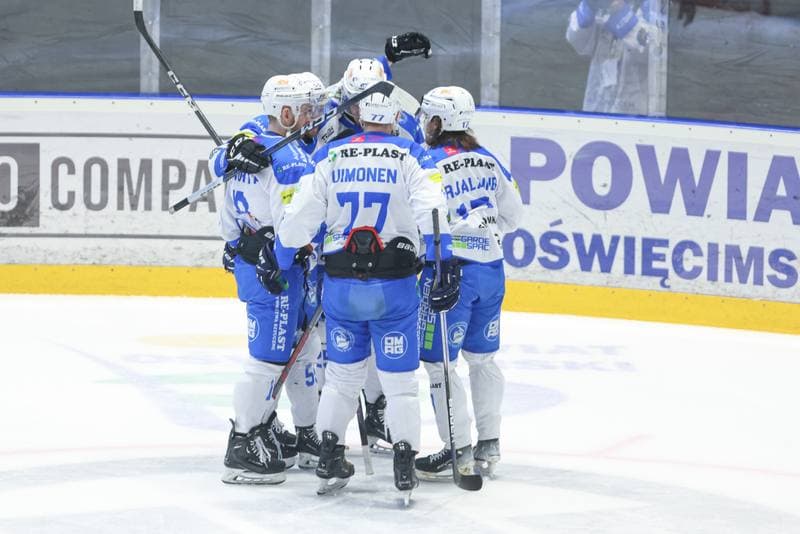 Ice Hockey. Tauron Hokej Liga. Re-Plast Unia Oswiecim - GKS Katowice. 06.04.2024