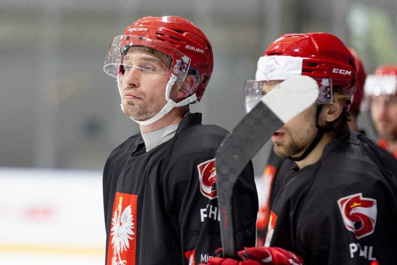 Ice Hockey. Poland national team. Training. 24.04.2024