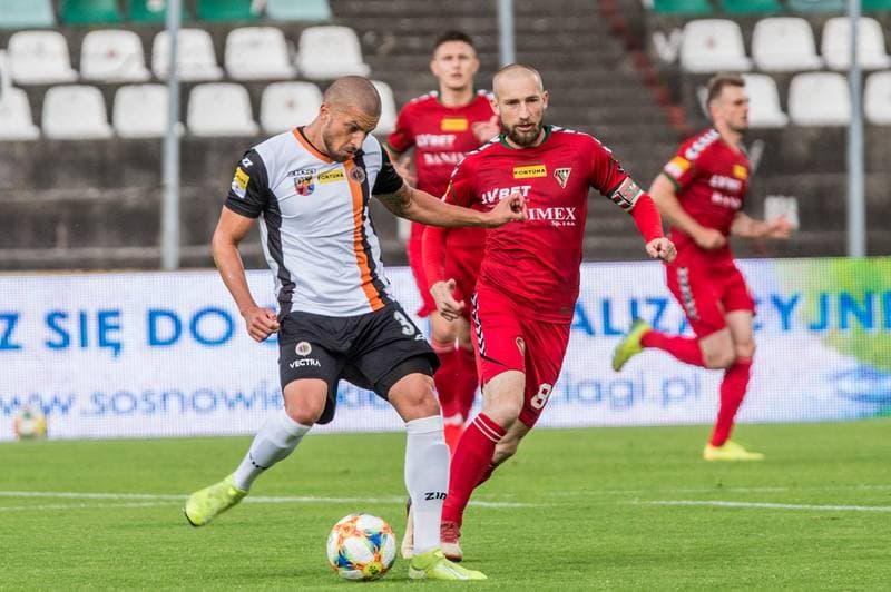 Football. Fortuna I Liga. Zaglebie Sosnowiec - Chrobry Glogow. 03.07.2020