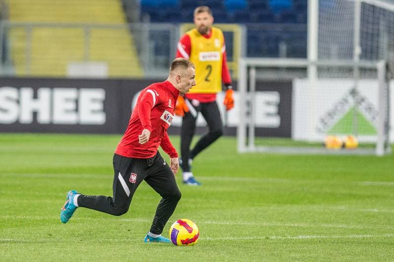 Football. Poland national team. Training. 21.03.2022