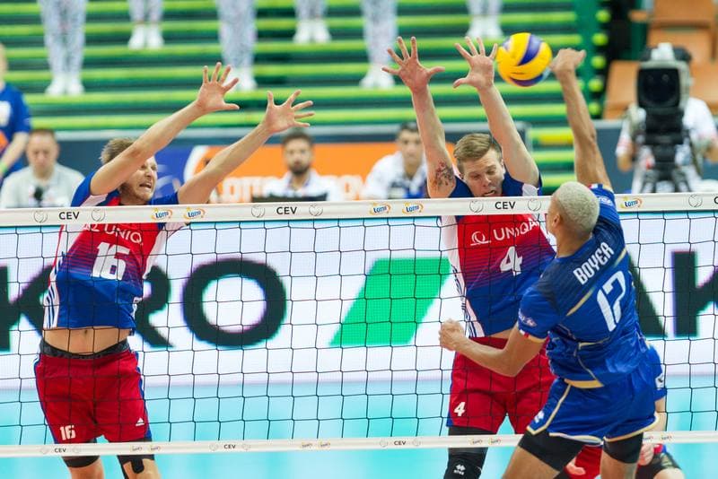 Volleyball. EuroVolley 2017. France - Czech Republic. 30.08.2017