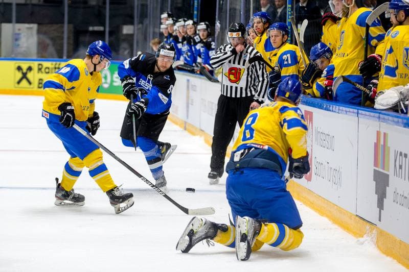 Ice Hockey. World Championship Division 1 Group B. Estonia - Ukraine. 01.05.2022