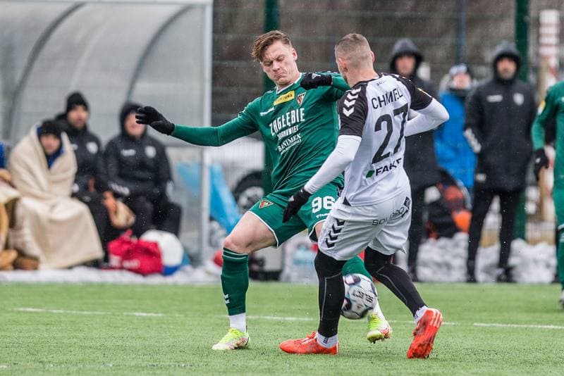 Football. Sparing. Zaglebie Sosnowiec - Sandecja Nowy Sacz. 28.01.2022