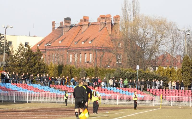 Football. I liga. Odra Wodzislaw Slaski - Warta Poznan. 12.03.2011