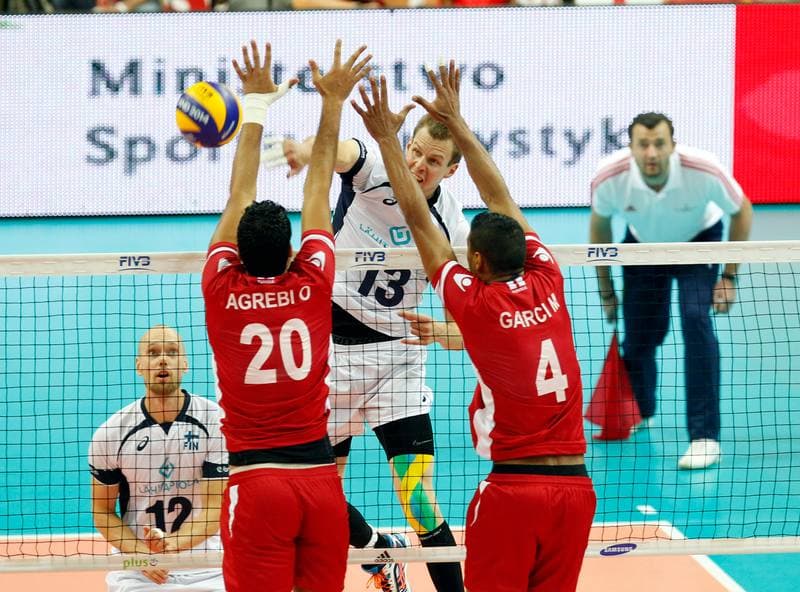 Volleyball. FIVB Men's World Championship. Tunisia - Finland. 07.09.2014