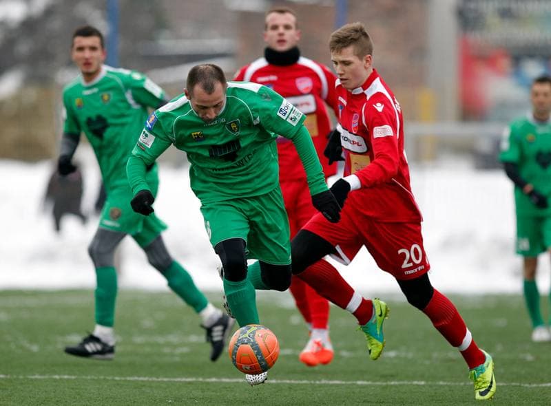 Football. Friendly Match. GKS Katowice - Rakow Czestochowa. 28.01.2015