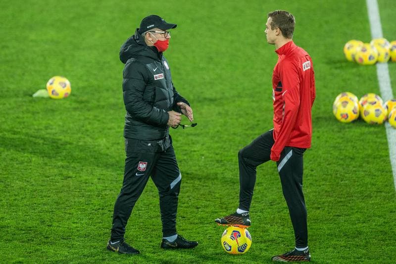 Football. Poland national team. Training. 09.11.2020