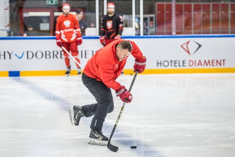Ice Hockey. Poland national team. Training. 29.04.2022