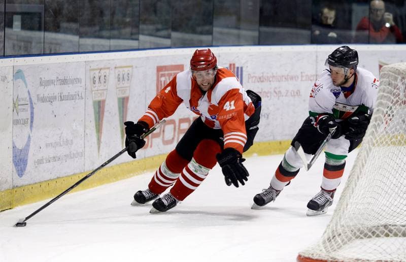 Ice Hockey. Polska Hokej Liga. GKS Tychy - Comarch Cracovia Krakow. 30.01.2015