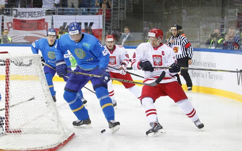 Ice Hockey. IIHF World Championship Division 1A. Poland - Kazakhstan. 23.04.2015