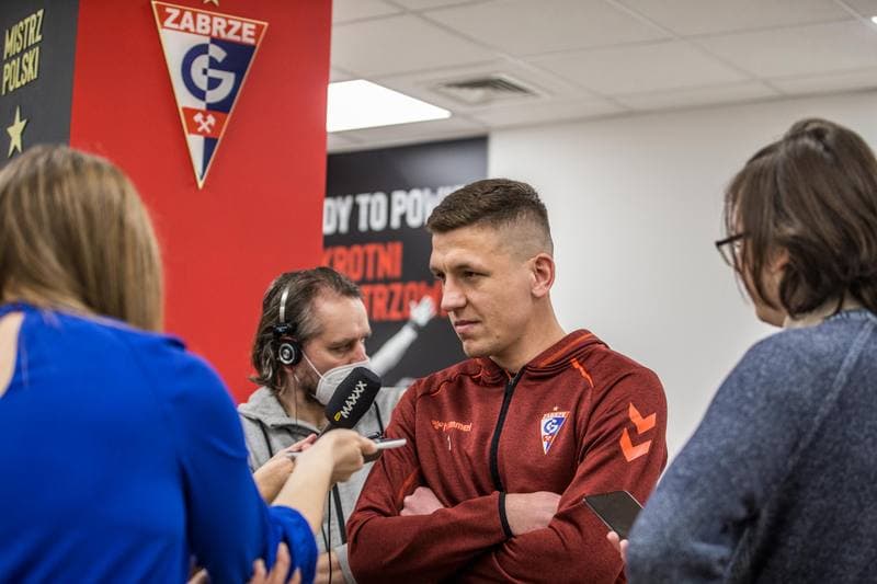 Football. Gornik Zabrze. Press Conference. 03.02.2022