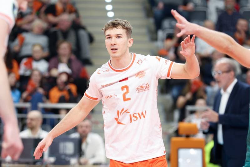 Volleyball. CEV Champions League. Jastrzebski Wegiel - SVG Luneburg. 17.01.2024