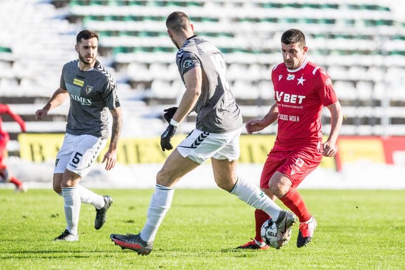 Football. Sparing. Zaglebie Sosnowiec - Wisla Krakow. 20.01.2021