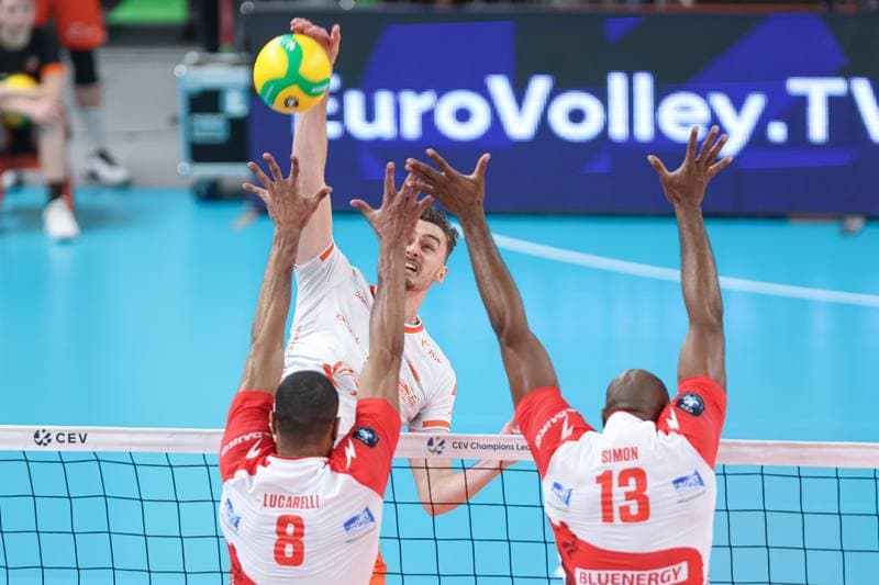 Volleyball. CEV Champions League. Jastrzebski Wegiel - Gas Sales Daiko Piacenza. 28.02.2024