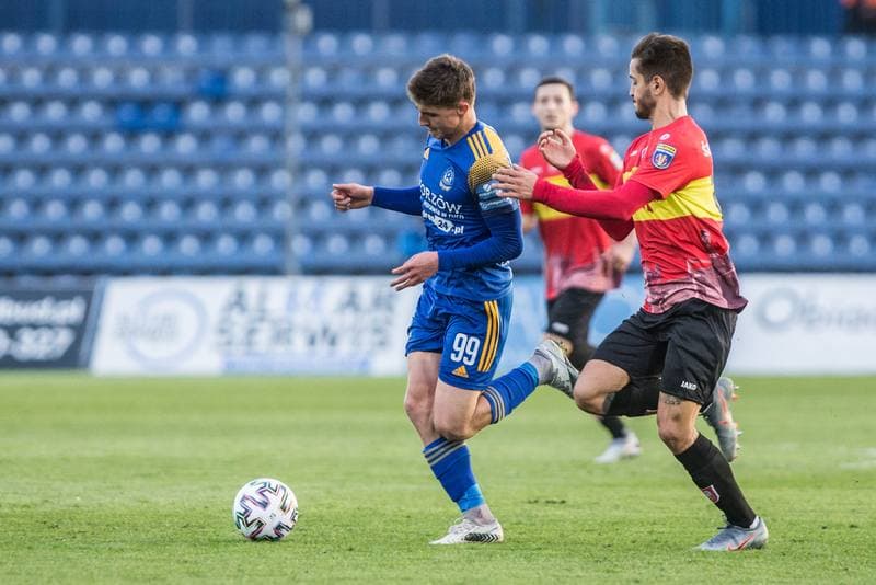 Football. III Liga. Ruch Chorzow - Sleza Wroclaw. 10.04.2021