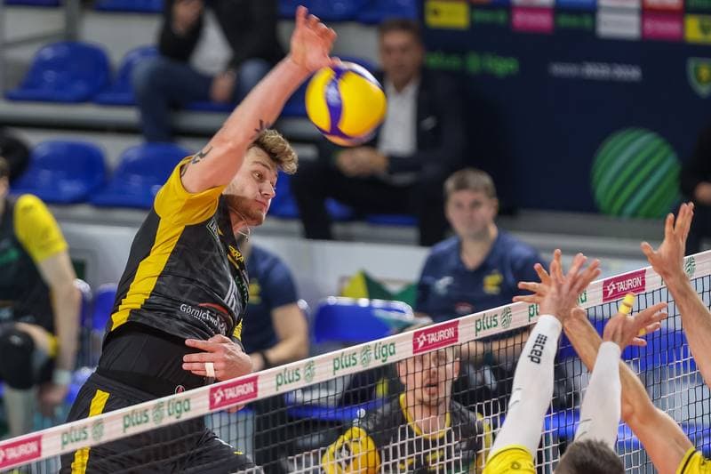 Volleyball. PlusLiga. GKS Katowice - PGE Giek Skra Belchatow. 09.12.2023
