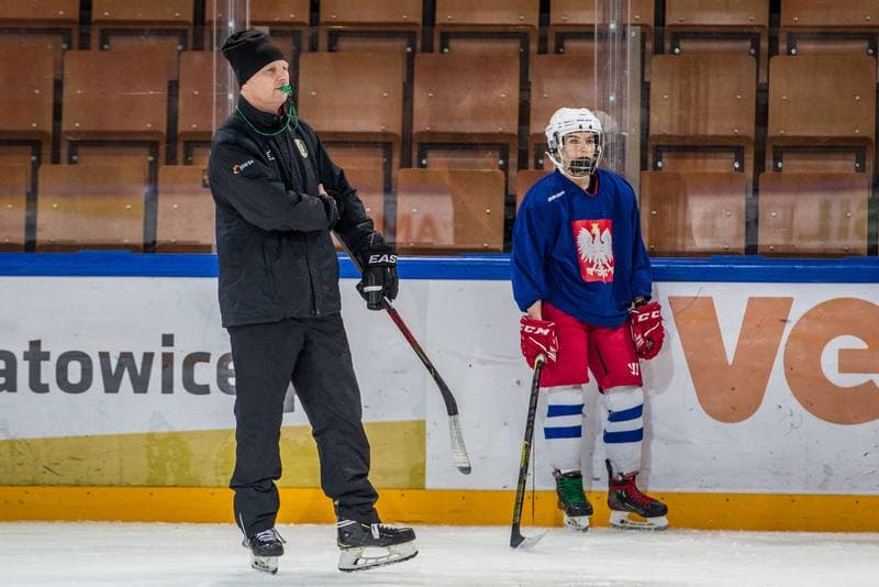 Ice Hockey. Poland national team. Training. 04.01.2022