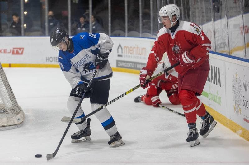Ice Hockey. U20 World Championship Division 1B. Poland - Estonia. 11.12.2022