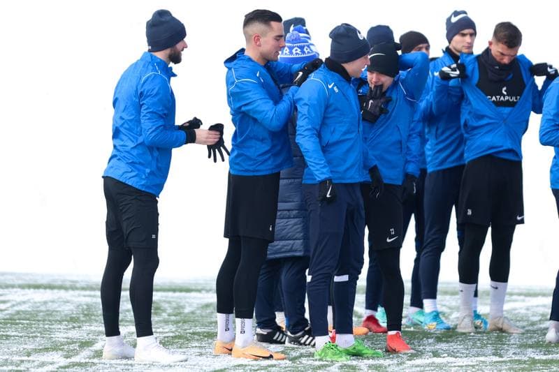 Football. Ruch Chorzow. Training. 08.01.2024