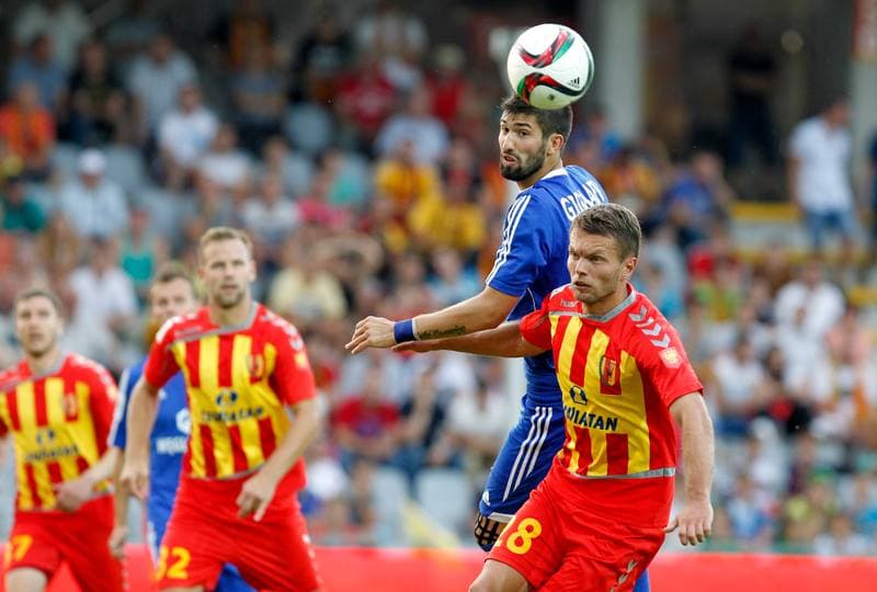 Football. T-Mobile Ekstraklasa. Korona Kielce - Ruch Chorzow. 17.04.2015