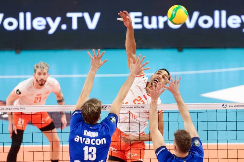 Volleyball. CEV Champions League. Jastrzebski Wegiel - SVG Luneburg. 17.01.2024