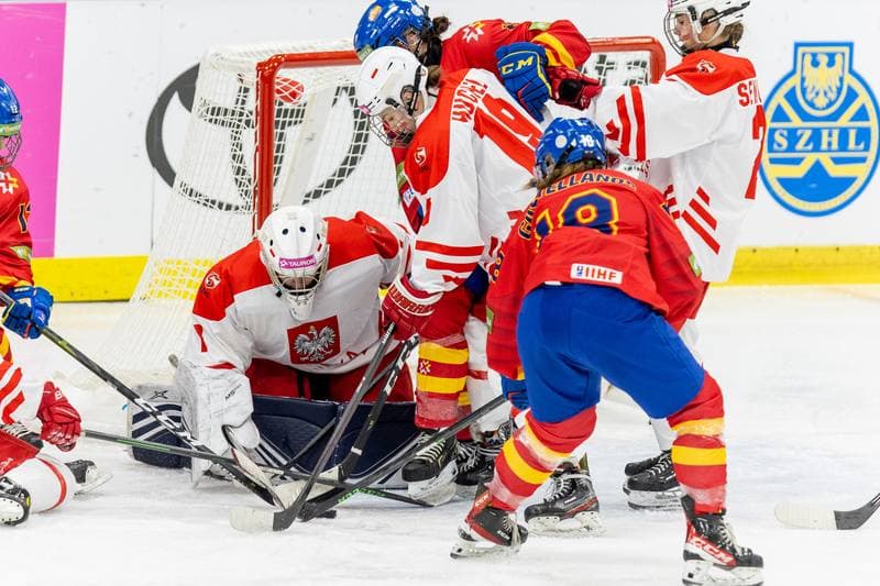 Ice Hockey. Women's U18 World Championship Division 1B. Poland - Spain. 13.01.2023