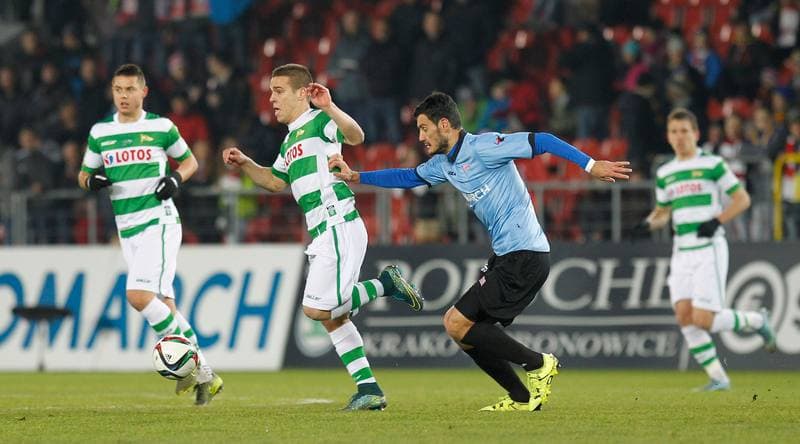 Football. PKO BP Ekstraklasa. Cracovia Krakow - Lechia Gdansk. 23.11.2015