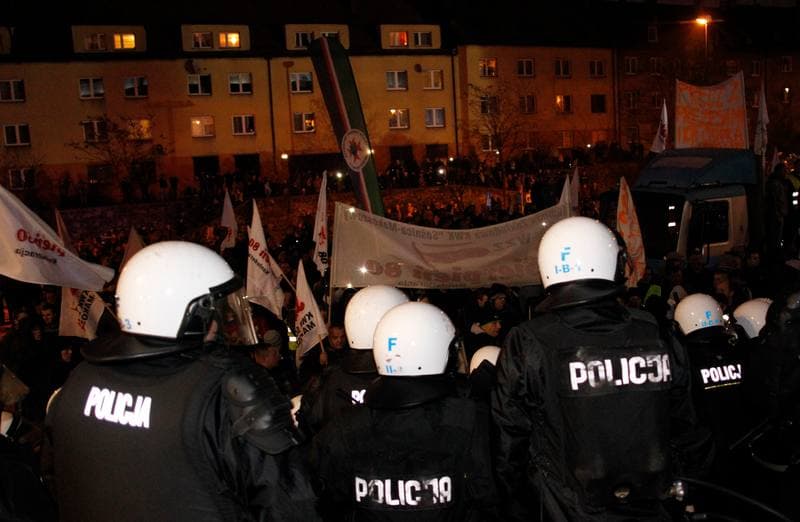 Football. Manifestation Against Coal Mine Liquidation. Zabrze. 17.01.2015