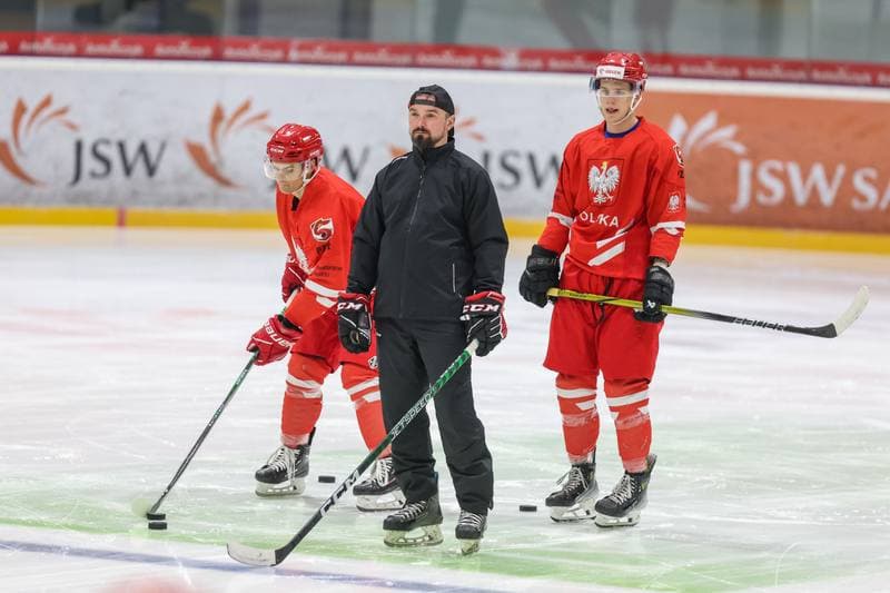 Ice Hockey. Poland national team. Training. 10.12.2023