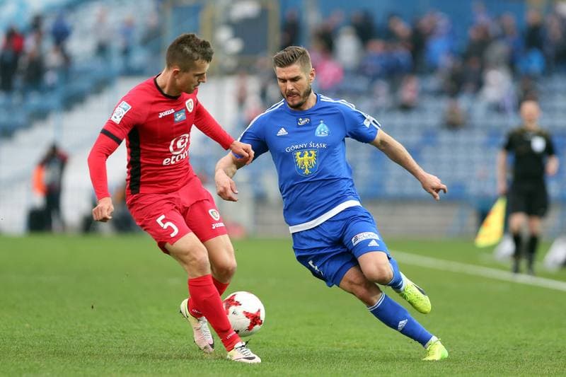 Football. Lotto Ekstraklasa. Ruch Chorzow - Piast Gliwice. 03.04.2017