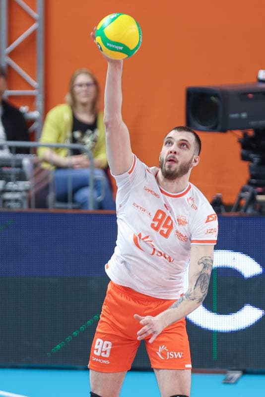 Volleyball. CEV Champions League. Jastrzebski Wegiel - Gas Sales Daiko Piacenza. 28.02.2024