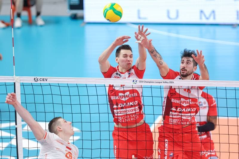 Volleyball. CEV Champions League. Jastrzebski Wegiel - Gas Sales Daiko Piacenza. 28.02.2024