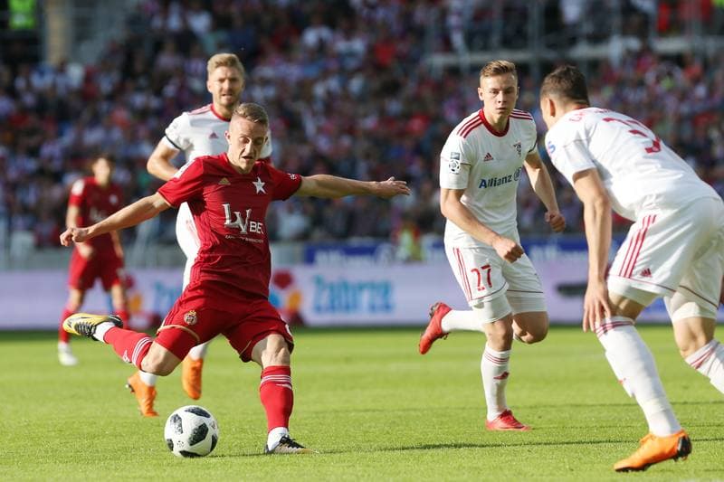 Football. Lotto Ekstraklasa. Gornik Zabrze - Wisla Krakow. 20.05.2018