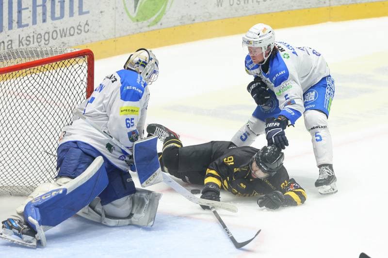 Ice Hockey. Tauron Hokej Liga. Re-Plast Unia Oswiecim - GKS Katowice. 07.04.2024