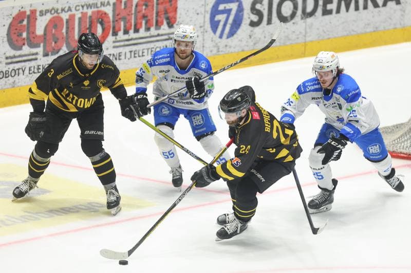 Ice Hockey. Tauron Hokej Liga. Re-Plast Unia Oswiecim - GKS Katowice. 07.04.2024