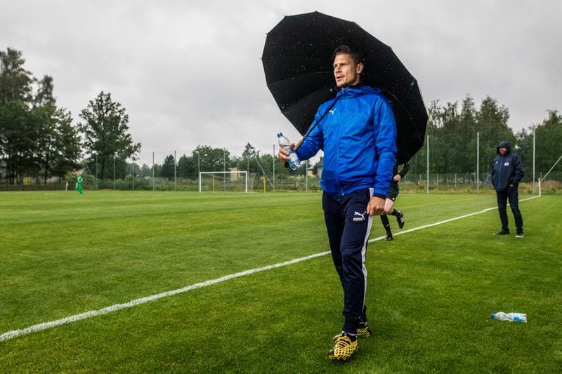 Football. Sparing. LKS Goczalkowice Zdroj - Wieczysta Krakow. 11.07.2020
