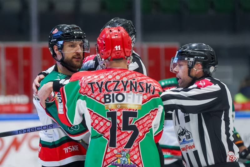 Ice Hockey. Tauron Hokej Liga. GKS Tychy - Zaglebie Sosnowiec. 15.11.2023