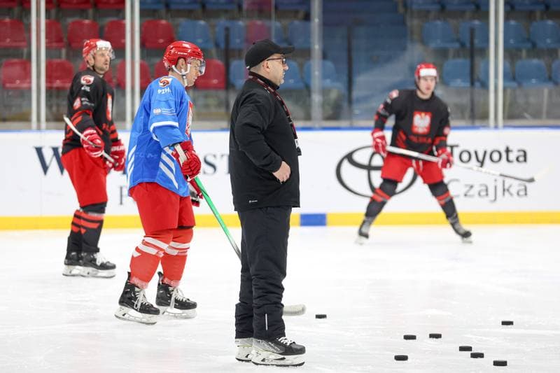 Ice Hockey. Poland national team. Training. 22.04.2024