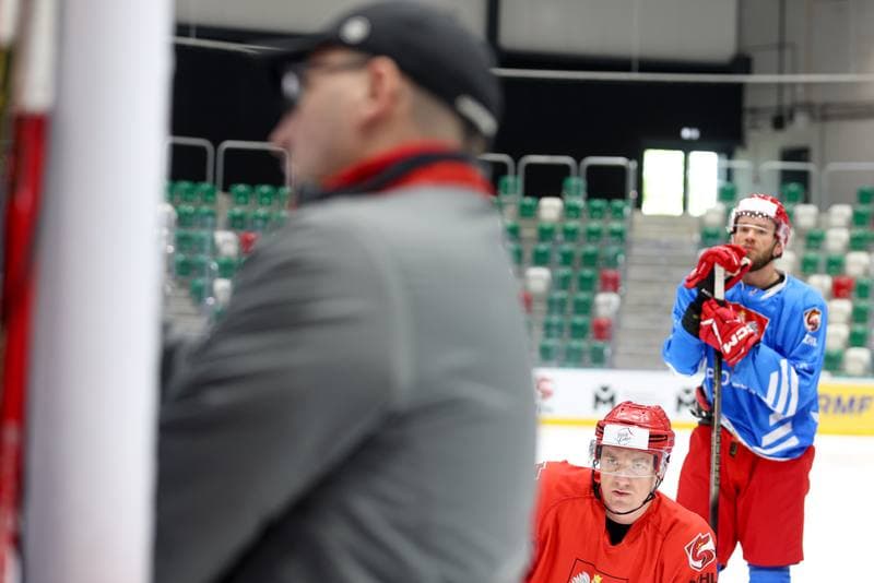 Ice Hockey. Poland national team. Training. 30.04.2024