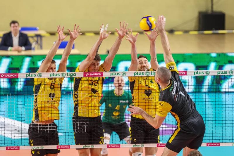 Volleyball. PlusLiga. GKS Katowice - PGE Giek Skra Belchatow. 09.12.2023