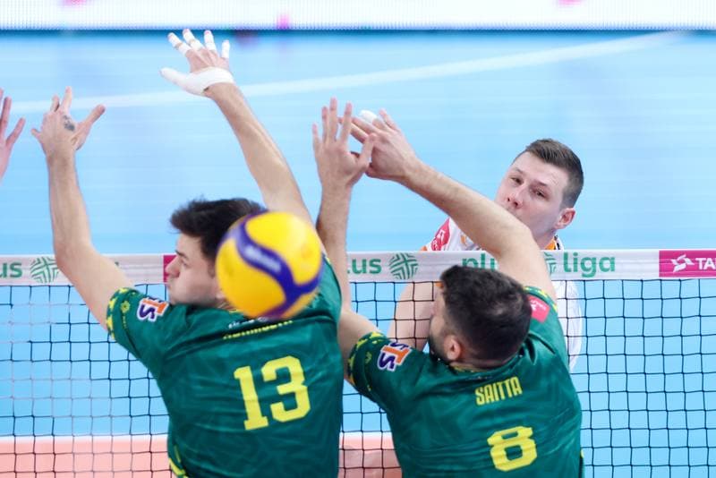 Volleyball. PlusLiga. Jastrzebski Wegiel - GKS Katowice. 03.02.2024